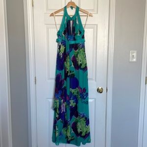 Karen Millen silk halter maxi dress